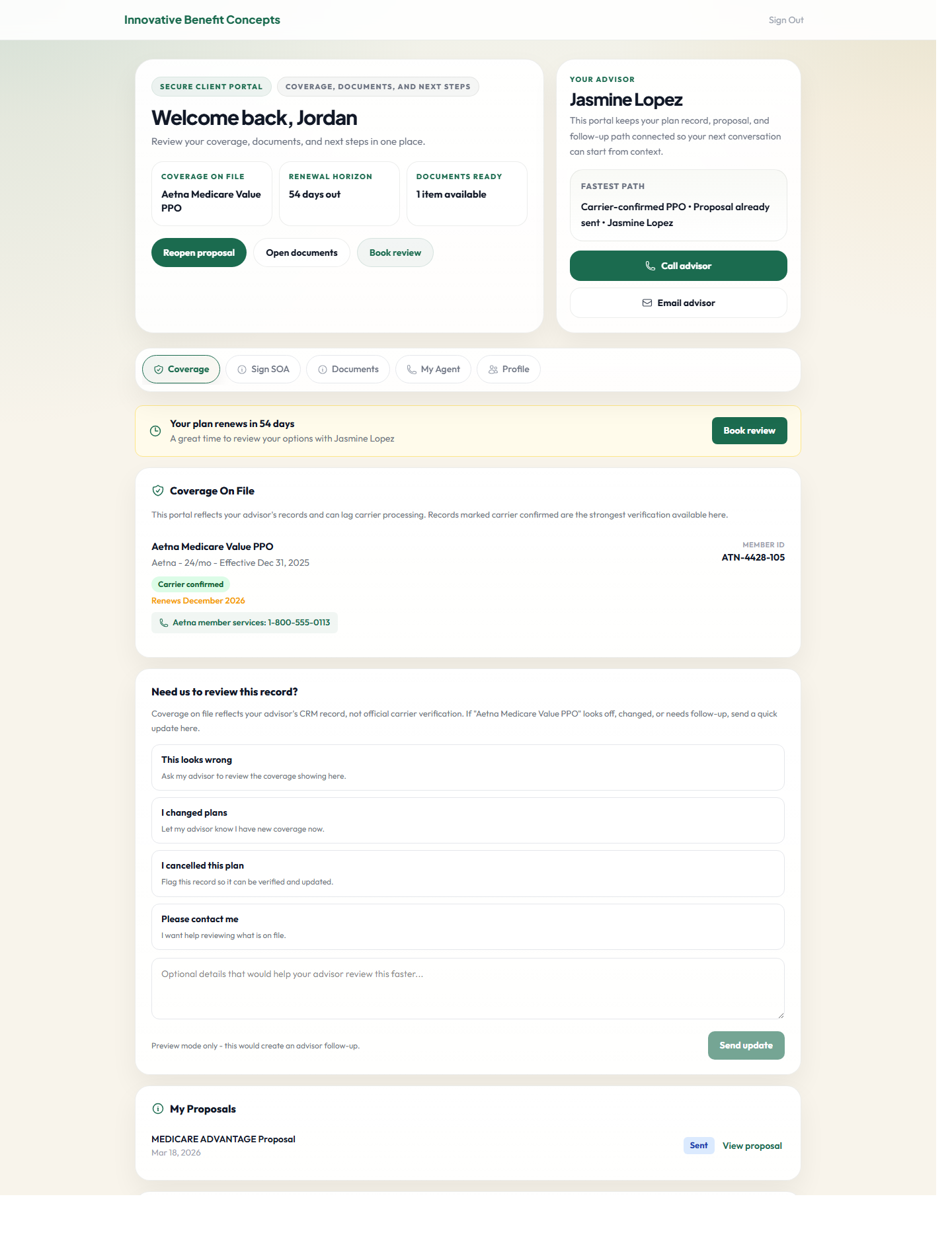 Bulwark client portal